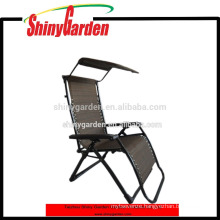 Zero Gravity Canopy Sunshade Lounge Garden Chair